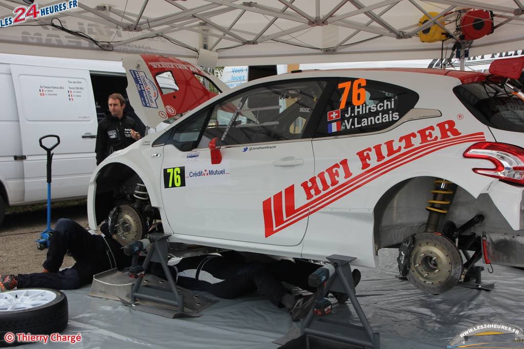 Jonathan Hirschi au Rallye de France 2014